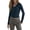 Dark Blue, variant on Weardear Long Sleeve Shirts for Women 2024 Fall Fashion V Neck Basics Crop Tops Layering Slim Fitted Y2K Tops