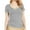 Gray, variant on SSLR Deep V Neck T Shirts for Womens Slim Fit Short Sleeve T Shirts Tops
