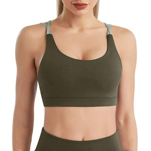 Wancir Women's Seamless Yoga Bra - Breathable Non-Wire Support with Solid Color & Anti-Bulge for Daily Comfort