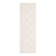 thumbnail image 3 of Unique Loom Outdoor Trellis Textured Collection Area Rug - Spatial (2' x 6' Runner Ivory), 3 of 7