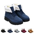 thumbnail image 6 of Noothes Warm Winter Boots for Women, Fleece Lined High Top Ankle Booties Non Slip Platform Snow Boots for Ladies Cold Weather Comfortable Outdoor, 6 of 8