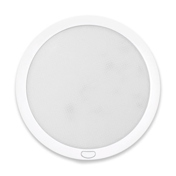 Dream Lighting Luminaire de Plafond à Panneau LED 12 Volts avec Interrupteur pour Camping-Car & Marine-8.5 Pouces, avec Fonction Mémoire, Blanc Froid & Bleu