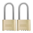 thumbnail image 1 of Cerradura de combinación Master Lock 175LHEC2 de latón, paquete de 2, 1 of 5