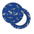 thumbnail image 3 of Bar Stool Covers Round, Undersea coral hammerhead shark Bar Stool Cushion Covers Seat Cushion with Elastic Bands, Chairs Covers for Kitchen Dining Room 12-14 Inch, 3 of 7