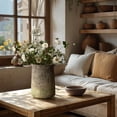 thumbnail image 3 of LuxenHome Rustic Ginger Root Brown Cement 11-Inch Tall Indoor and Outdoor Cylinder Vase, 3 of 7