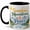 Black, variant on Sunshine Mountains Peace Coffee Mug, Watercolor Nature Mug, Outdoor Hiking Birthday Christmas Gift, Mountain Lake Wildflower Quote Art, 11 oz White Ceramic Coffee Cup for Tea Lovers
