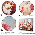 thumbnail image 3 of Designart "Tender Embrace Of Pink Crimson Flowers I" Flower Floater Framed Wall Decor, 3 of 5