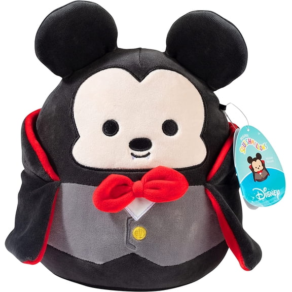 Squishmallows 8" Vampire Mickey Mouse - Official Kellytoy Disney Halloween Plush - Cute Stuffed Animal - Great Gift for Kids
