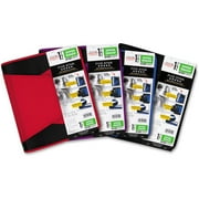 Five Star 1-1/2 Inch Zipper Binder, 3 Ring Binder, 3-Pocket Expanding File, Red (72206)