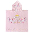 thumbnail image 6 of NovForth Unicorn Kids Hooded Beach Towel Pool Bath Towel Soft Absorbent Poncho, 24" x 24", Pink, 6 of 6
