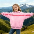 thumbnail image 2 of Christmas Sweaters Personalized I Love You This Much Hoodies Valentine's Day Hoodies for Girls Boys Oversized Long Sleeve Pullover Top Ugly Christmas Sweaters, 2 of 6