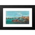 thumbnail image 2 of Guglielmo Da Re 18x12 Black Modern Framed Museum Art Print Titled - The Bucintoro with the Church of San Nicolo Al Lido, Venice - Copy, 2 of 5