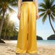 thumbnail image 2 of Traje Elástico Impreso de las Mujeres sin Mangas Desgaste de Vacaciones Ligero Tela de Satén Suave, 2 of 8