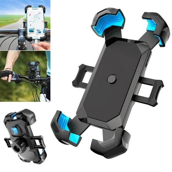 TIANLAIMEI Upgraded Motorcycle Phone Holder, Auto Lock Bike Phone Mount, Anti-Shake Motorcycle Handlebar Cellphone Stand, Compatible with iPhone, Samsung, GPS, Other 4.7-7 inches Smartphones