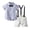 Blue, variant on Baby Boys Gifts Toddler Baby Boys Fashion Short Sleeve Stripe Blouse Tie Solid Color Overalls Gentleman's Suit Going Out Outfits for Girls