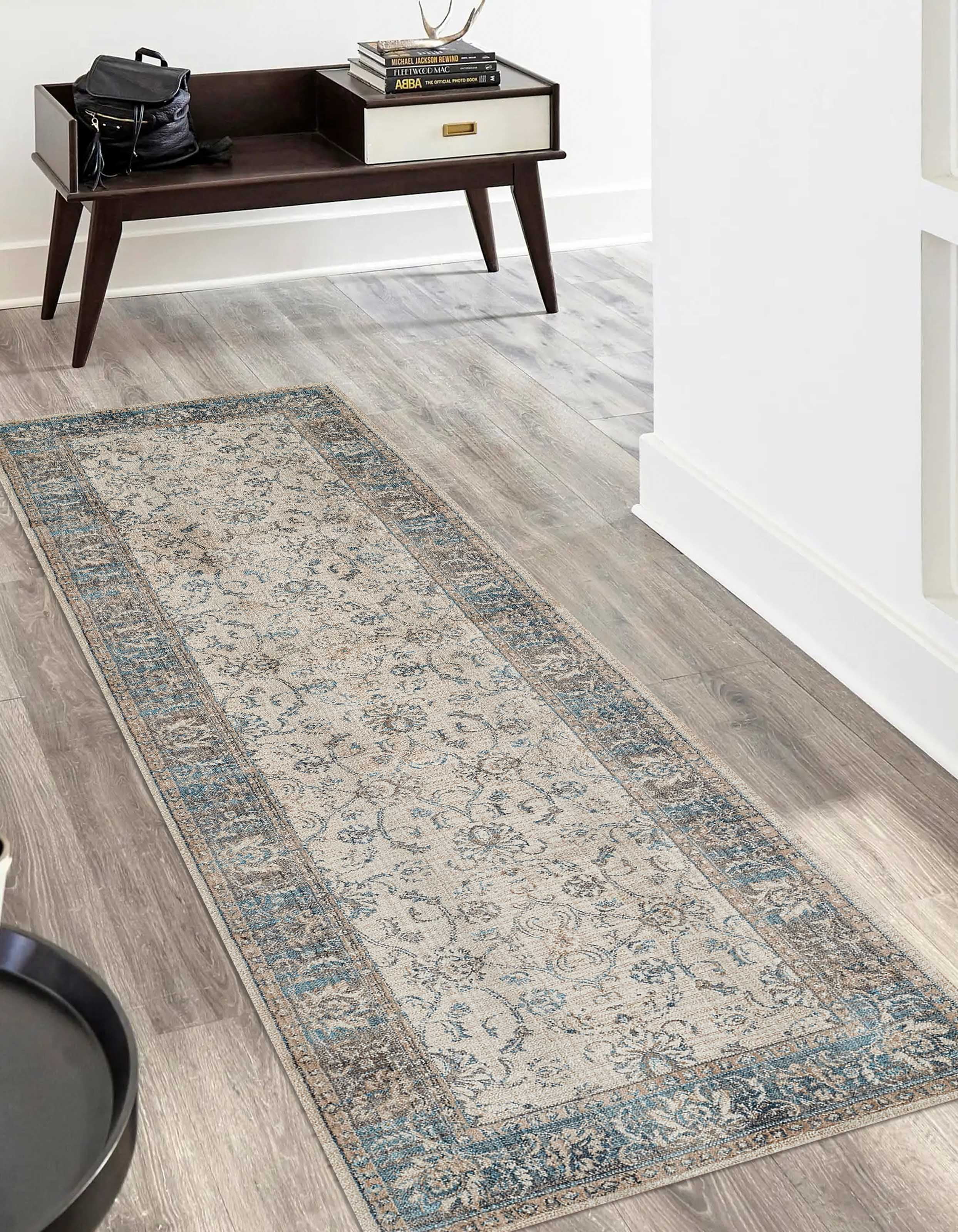 ECARPET Monet Traditional Runner Rug for Living Room, Bedroom, Dining Room, Entrance, Hallway and More.