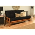 thumbnail image 7 of Maklaine Full-size Suede Fabric Futon in Black-Frame Not Included, 7 of 7