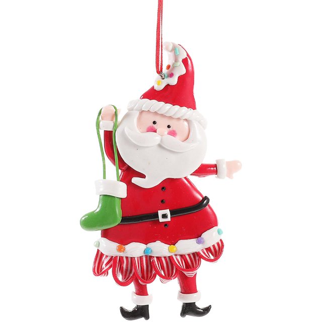 Adorno colgante para árbol de Navidad, bonito adorno colgante de Papá Noel, recuerdo de fiesta de Navidad