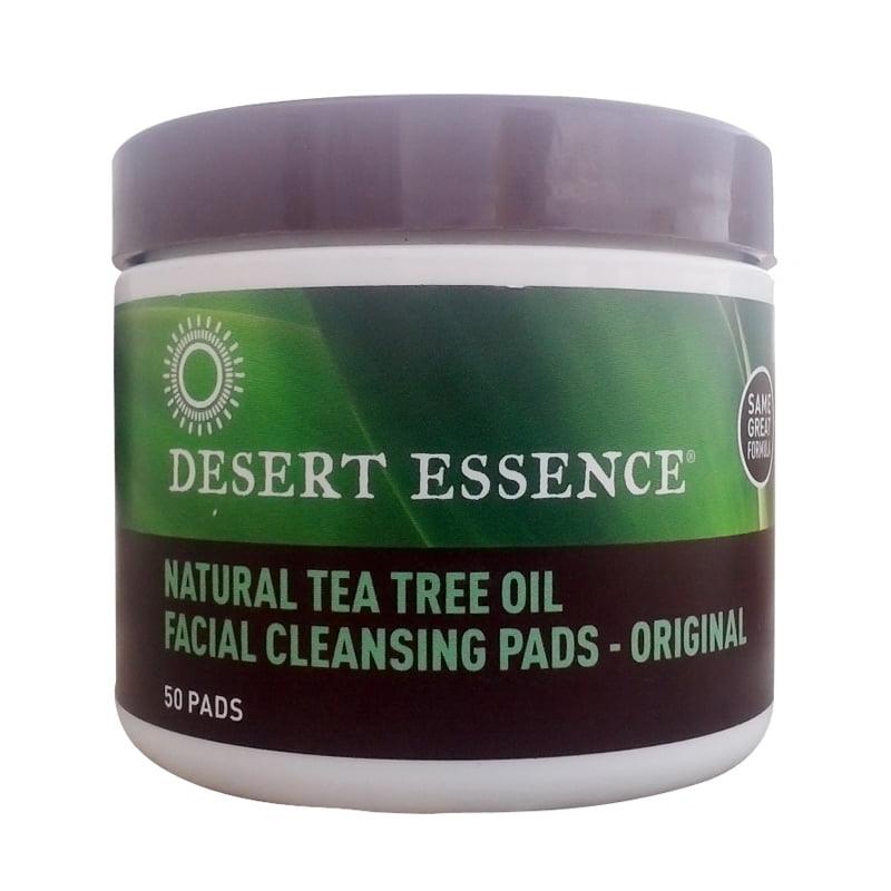 Desert Essence Facial Cleansing Pads, Original 50 Ea, 3 Pack