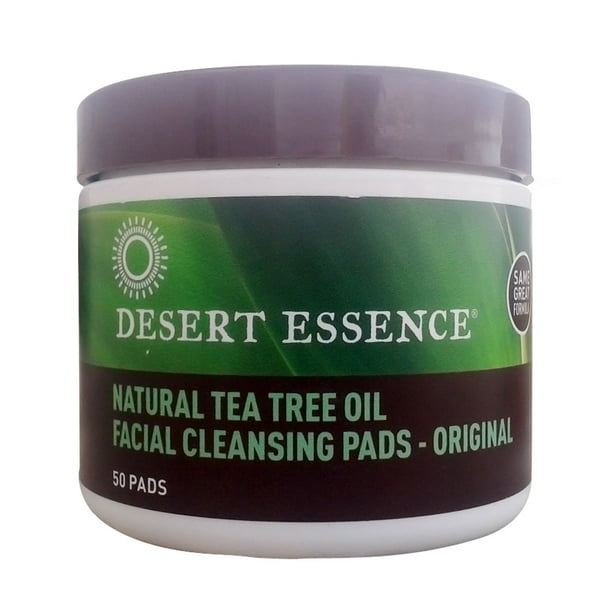 Desert Essence Facial Cleansing Pads, Original 50 Ea, 3 Pack