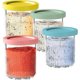 thumbnail image 1 of Recipientes de repuesto para pintas Creami de Ninja Creami Deluxe de 24 oz NC501, compatibles con las máquinas para hacer helados Creami Deluxe de la serie NC501 y NC500 de Ninja (serie NC500,, 1 of 8