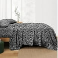 thumbnail image 2 of 500 Thread Count Egyptian Cotton Bed Sheets, 4-PCs Bed Sheet Set Full Size Fit Upto (19" Inch to 24" Inch) Deep Pocket Zebra Print, 2 of 4
