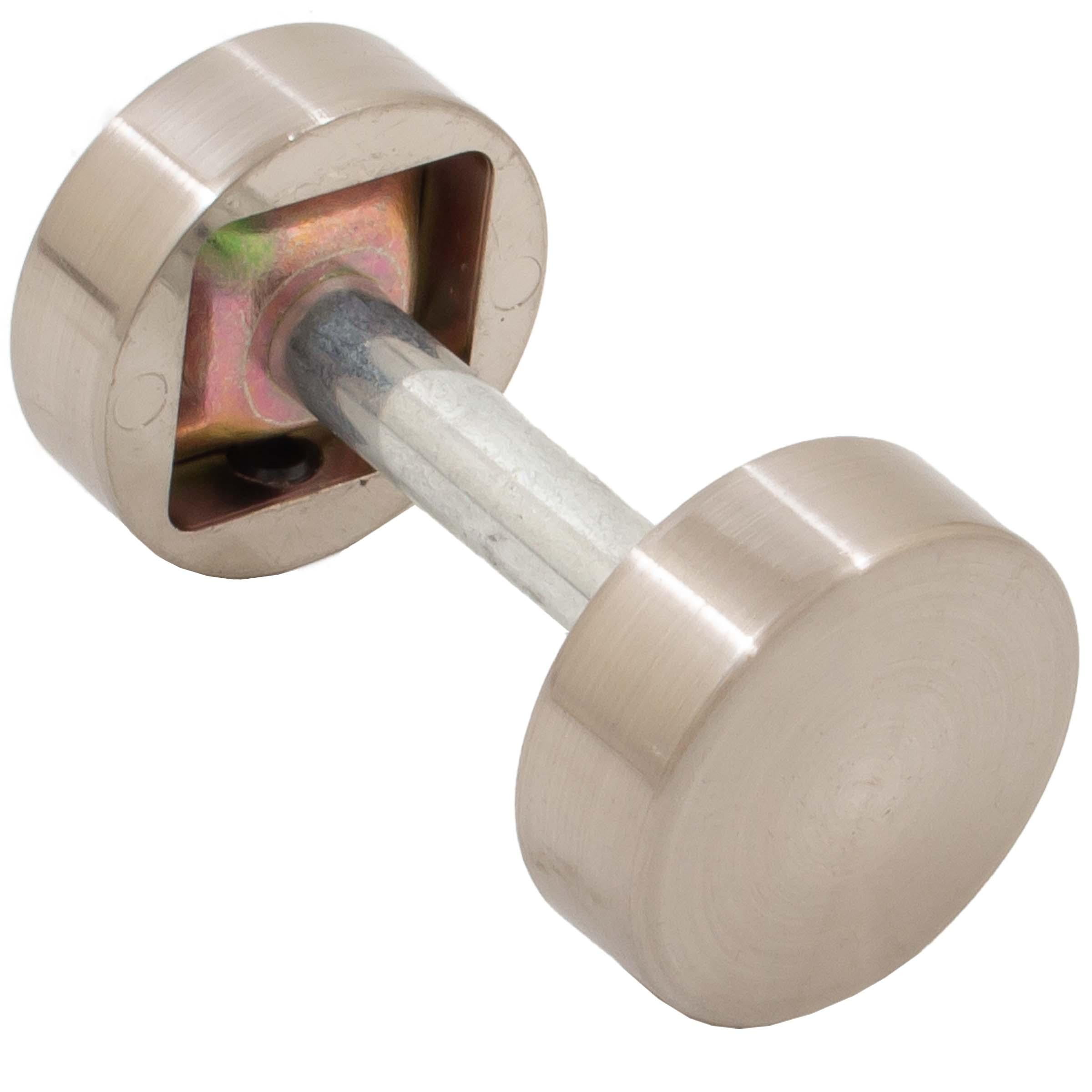 Round Handleset Hole Cover, Fits 13/8" to 21/4" Thick Doors, Satin Nickel by Stone Harbor