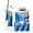 Color 4, variant on Bathroom Accessory Set 6 Piece Serene Watercolor Mountain Landscape Misty Pines Trash can, Toothbrush Holder, Toothbrush Cup, Soap Dispenser, Soap Dish, Toilet Brush Holder