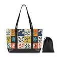 thumbnail image 7 of FORMRS Canvas Laptop Tote Bag for Women with 15.6" Computer Compartments Shoulder Handbag, Floral Patterns, 7 of 7