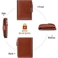 thumbnail image 4 of GHSDFBB Petit Portefeuille pour Femmes en Cuir Véritable Bifold Compact Blocage RFID Petit Portefeuille pour Femmes, 4 of 7