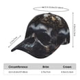 thumbnail image 3 of Baseball Cap, Royal Skull With Golden Crown Trucker Hats Women Dad Hat for Workouts - Baseball hat Adjustable Size, 3 of 7