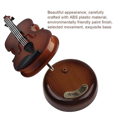 thumbnail image 3 of Violin Music Box,Mini Vintage Musical Box with Rotating Base, Classical Replica Instrument Crafts Model Birthday Gift, 3 of 8