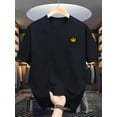 thumbnail image 1 of Camiseta deportiva informal para hombre con estampado geométrico, tejido de punto de algodón, cuello redondo, colección de verano. Camiseta deportiva unisex de manga corta para adultos., 1 of 5
