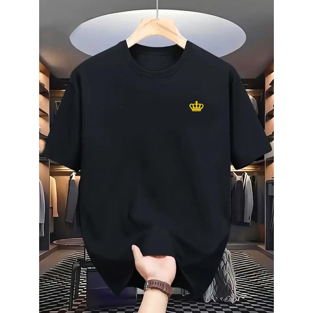 Camiseta deportiva informal para hombre con estampado geométrico, tejido de punto de algodón, cuello redondo, colección de verano. Camiseta deportiva unisex de manga corta para adultos.