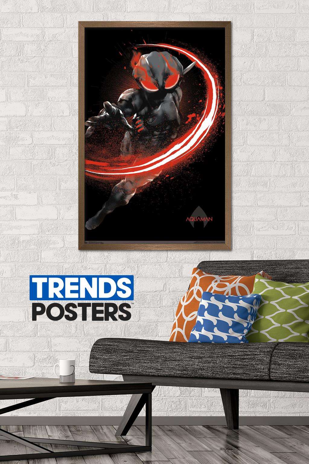 DC Comics Movie - Aquaman - Manta Fear Wall Poster, 22.375" x 34", Framed