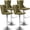 Olive-Green, variant on PAPROOS Bar Stools Set of 4, 360°Velvet Swivel Barstools with Backs, Chrome Base, Adjustable Seat Height from 25-33 inch, Counter Height Bar Chairs for Kitchen Island, Home Bar, Olive-Green