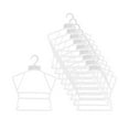 thumbnail image 1 of GROWTH TANK 10 Pcs Cintres de Maillot de Bain Présentoir de Lingerie pour Robe Collection Spectacle Séchage S, 1 of 9