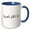 Blue/White, variant on 3drose, Ana Atakalam Al-arabia - I Speak Arabic in Arab Letters Script Text, 15oz Mug