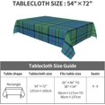 thumbnail image 4 of Rectangular Tablecloth \u2013 Waterproof, Wrinkle-Free, and Stain-Resistant, Decorative Table Cover for Dining Room, Parties, Picnics, and Outdoor Use, Clan Lockhart Tartan (60" X 84"), 4 of 5