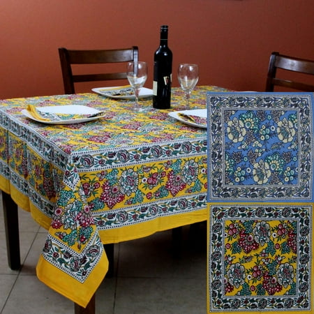 Download Cotton French Country Floral Tablecloth Square 72 x 72 ...