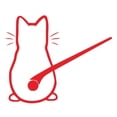 thumbnail image 2 of Pegatina de dibujos animados con forma de gato para limpiaparabrisas trasero, pegatina reflectante para limpiaparabrisas, pegatina para coche, 2 of 5