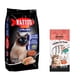 thumbnail image 1 of Kattos Fortachon Power 15 kg + MIAUKISS LICKABLE SALMON 4 PACK 56GR, 1 of 3