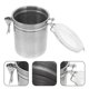 thumbnail image 3 of Sealed Food Storage Tin Jar Stainless Steel Tea Tin Canister Coffee Sugar Storage Container Spice Jar Coffee Grounds Canister for Kitchen Counter Tea, 3 of 3