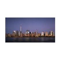 Canvas Wall Art - fegari 'M A N H A T T A N' Wall Art for Living Room, Bedroom, or Office Décor by Trademark Fine Art - 19 x 10 Inches