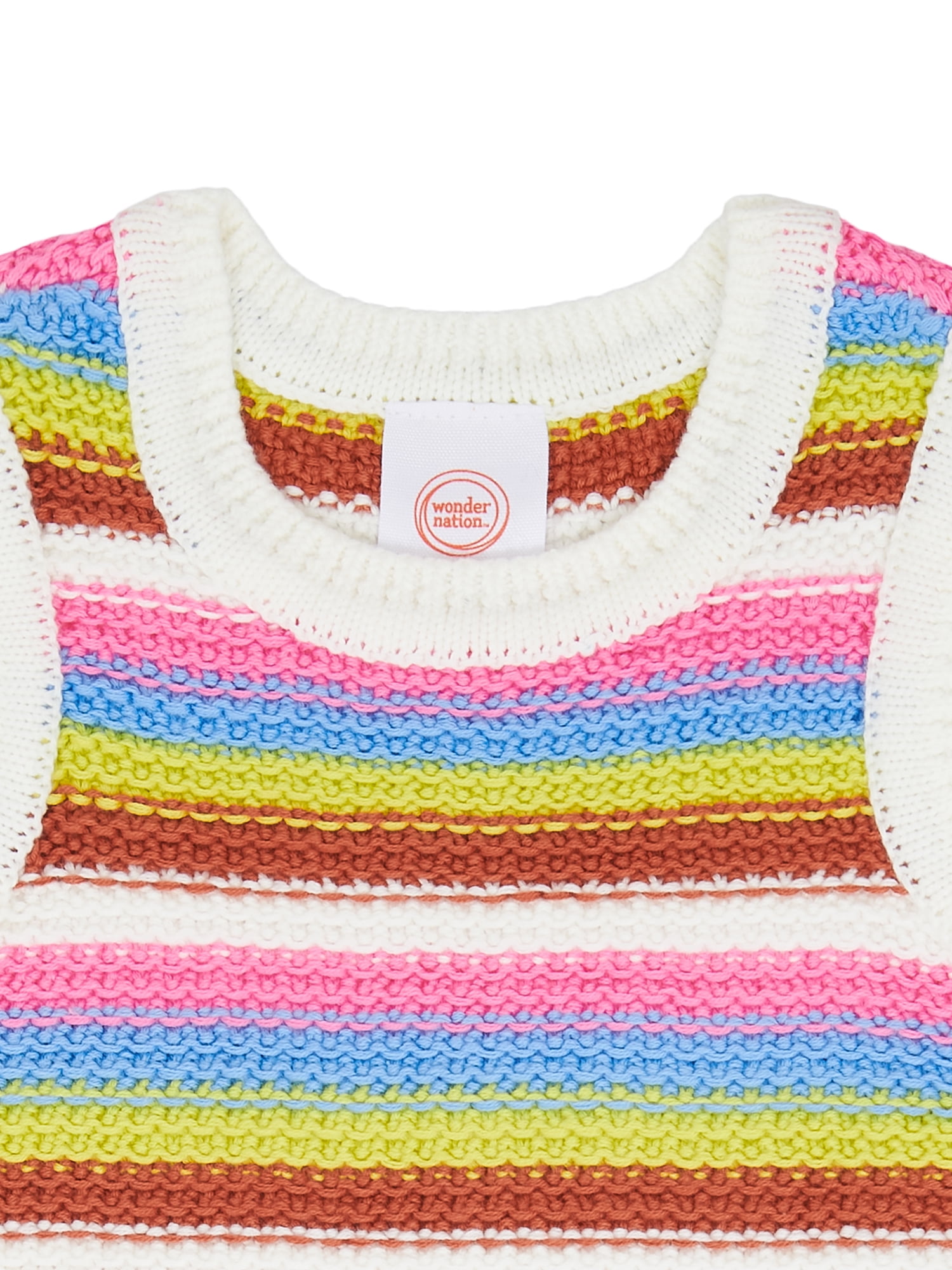 Wonder Nation Toddler Girl Crochet Tank and Short Set, Sizes 12M-5T