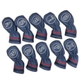 thumbnail image 3 of 10 fundas para cabezas de palos de golf, fundas de cuña, protección decorativa, suministros portátiles, protectores para entusiastas y principiantes. Azul, 3 of 8