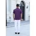 thumbnail image 2 of COOFANDY Men's Lightweight Breathable Short Sleeve Shirt, 100% Polyester, Easy-Care Wrinkle-Resistant for Daily Casual and Office Wear, 2 of 8