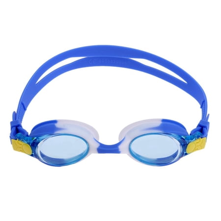 Adjustable Kids Fog Swimming Goggles Diving Snorkeling Glasses Eyewear for Children and Teenagers, fog Swim Glasses, , Soft Silicone , for 3-12 Y/ White