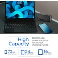 thumbnail image 2 of Biwat-Power Bank - 20000mAh High Capacity Lithium Polymer Portable Charger, Lightweight, Fast Charging, Compatible with iPhone, Samsung, Tablets and More_UE20055PQ, 2 of 4