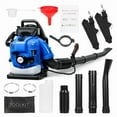 thumbnail image 2 of 75.6CC 3.5HP 2-Cycle Backpack Gas Powered Leaf Blower, High Strength Snow Blower, Grass Lawn Blower Air Cooling Gasoline Backpack Grass Blower with Single-Cylinder Air-Cooled for Gutter,Garden,Yard, 2 of 8
